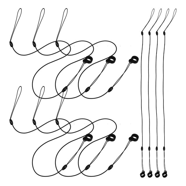 BEADCEST 12Ud Soporte Para Bolígrafo De Silicona Negro Cuerda Elástica Antipérdida Para Stylus Uso Oficina