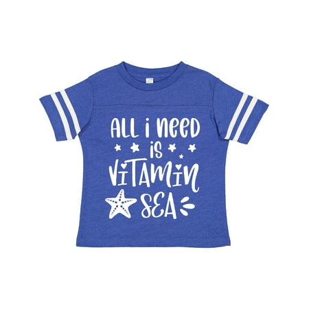 

Inktastic Summer All I Need is Vitamin Sea Starfish Gift Toddler Boy or Toddler Girl T-Shirt