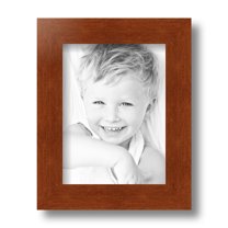 ArtToFrames 6x8 Inch Walnut Picture Frame, This Brown Wood Poster Frame is Great for Your Art or Photos, Comes with Regular Glass (4296)