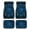 Blue Mandala Pattern, variant on Pzuqiu Three Horses Car Floor Mats Set of 4, Automotive Floor Mats Knitted Fabric Anti-slip All Weather Compatible with SUV Truck Trucks