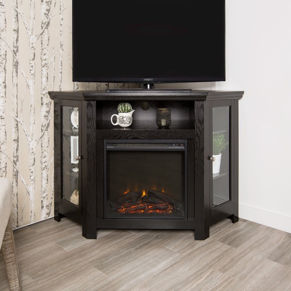 Middlebrook Designs 48 Corner Fireplace TV Stand Console  