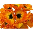 thumbnail image 3 of Zukuco 16 Stems Artificial Poppies Real Touch PU Fake Latex Flowers for Wedding Holiday Bridal Bouquet Home Party Decor (Orange), 3 of 5