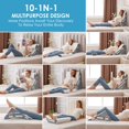 thumbnail image 4 of Almohada en forma de cuña MEGCXIT, 3 unidades, para la apnea del sueño y el alivio del reflujo ácido, 4 of 8