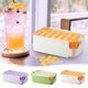 thumbnail image 1 of Bandeja para hacer bolas de hielo con tapa - Esferas de fusión lenta para whisky, cócteles - Molde de silicona flexible - 22x12,5x7,7 cm - Apto para lavavajillas - Reutilizable para PP y PET de, 1 of 5