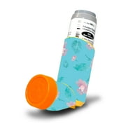 Skin Decal Wrap Compatible With Proventil HFA Asthma Inhaler Sticker Design Water Flowers