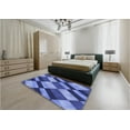 thumbnail image 5 of Ahgly Company Machine Washable Indoor Rectangle Transitional Sky Blue Area Rugs, 4' x 6', 5 of 7