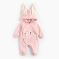 thumbnail image 2 of Vedolay Baby Bodysuits Long Sleeve Romper Bodysuit Jumpsuit Fall Winter Clothes Outfits Pink,18M, 2 of 5