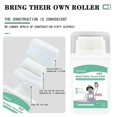 thumbnail image 4 of Small Roller Brush Touch-Up Paint, 100g White Paint For Wall Repair, Wall Stains Graffitis & Dirty Cover Paint, 4 of 5