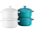 thumbnail image 7 of Bruntmor 8.5oz Oven Safe Mini Cocotte Ceramic Ramekins For Baking, Mini Casserole, 7 of 7
