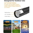 thumbnail image 5 of 4 Pack 10Ft String Light Poles for Outside, Thickened Metal Lights Hanger Pole Outdoor with Fork, Lighting Hanging Post Accessories for Patio Decor Garden Backyard Yard Front Porch Outside Decoration, 5 of 7