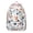 Floral and Skull, variant on Vintage Psychedelic Mandala Backpack for Women, Ethnic Boho School Daypack with Trippy Colorful Geometric Pattern, Healing and Relaxation Theme