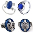 thumbnail image 2 of 1 pc The Vampire Diaries Rings Elena Gilbert Daylight Rings Vintage Crystal Ring With Blue Lapis FashionJewelry Movies Cosplay R067 9, 2 of 5