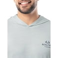 thumbnail image 3 of Realtree Men's Long Sleeve Performance Americana Fishing Hoodie, Heather Grey Cationic, 2XL, 3 of 9