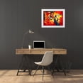 thumbnail image 3 of Jadis 14x12 White Modern Wood Framed Museum Art Print Titled - Magie, 3 of 4