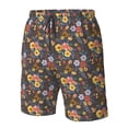 thumbnail image 5 of Naloa Colorful Flowers with Butterfly Men's Beach Shorts, Surfing shorts, Swim trunks, Quick Dry Swim Trunks for Surfing Beach Fun - XX-Large, 5 of 9
