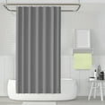 thumbnail image 4 of 2-Piece Light Magnetic Mildew Water Resistant Solid Plastic Vinyl Shower Curtains Liner, 4 of 10