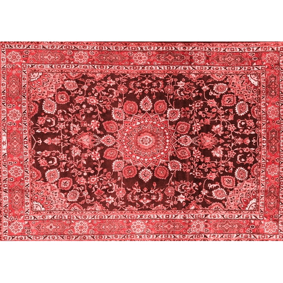 Ahgly Company Indoor Rectangle Persian Red Traditional Area Rugs, 6' x 9'
