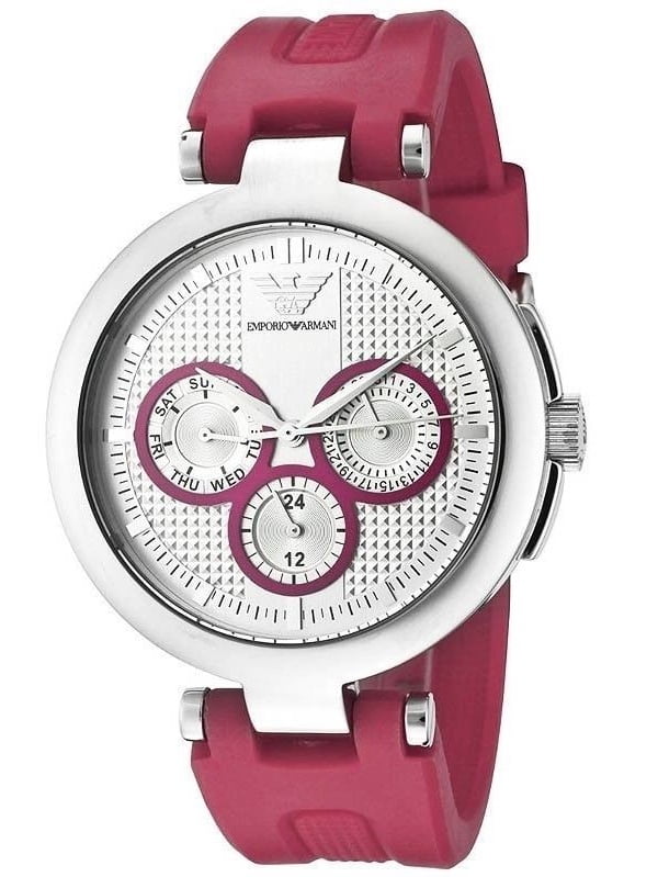 armani pink watch