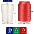 thumbnail image 3 of 50 Pack 10 oz Gold Plastic Cups, Disposable Gold Glitter Plastic Cups Perfect for Wedding, Thanksgiving, Halloween,Christmas Parties, 3 of 7