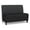 Adler-Castillo Black, variant on Siena Lounge Reception Armless Loveseat / Black Steel Legs / Dark Gray / Black