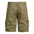 thumbnail image 3 of Zimjoy Mens Cargo Shorts Cotton Twill Quick Dry Lightweight Relaxed Fit Outdoor Work Hiking Shorts with 6 Pockets Yellow 4XL, 3 of 4