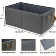 thumbnail image 3 of Contenedores de almacenamiento Fordonral de gran capacidad, paquete de 3, tela gris, 3 of 7