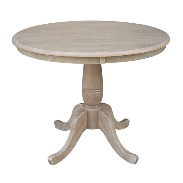 36 Round Pedestal Dining Table, Solid Wood Round Pedestal Dining Tables
