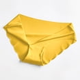 thumbnail image 3 of OWUUcdse Women's Seamless Panties, Low-rise Breathable Casual 2PC Cheeky Underwear Yellow Size M, 3 of 4