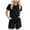 A35-Black, variant on Toddler Boy Summer Clothes Hawaiian Jungle Cartoon Print T-Shirt and Short Outfit Set（Black,9-12 Months)