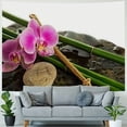 thumbnail image 4 of Orinice Orchid Bamboo Rock Tapestry Wall Hanging Unique Style Graphic Tapestries Home Wall Decor for Living Room Bedroom Apartment Farmhouse Dorm 40x30inch, 4 of 6
