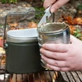 thumbnail image 2 of Cookware Camping Cookware Lunch Box German Style Aluminum Portable Thickened Handle Metal Lunch Box for Hiking Outdoor, 2 of 8