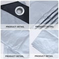 thumbnail image 4 of SHOWERORO 1Pack Rainproof Cover for Outdoor Use Black Tarpaulin Dust Protection, 4 of 4