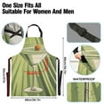 thumbnail image 3 of Yayeee Chief Kitchen Apron with Pockets for Cooking Water Resistant Unisex Adjustable Neck Strap, Light Green Martini, 3 of 7