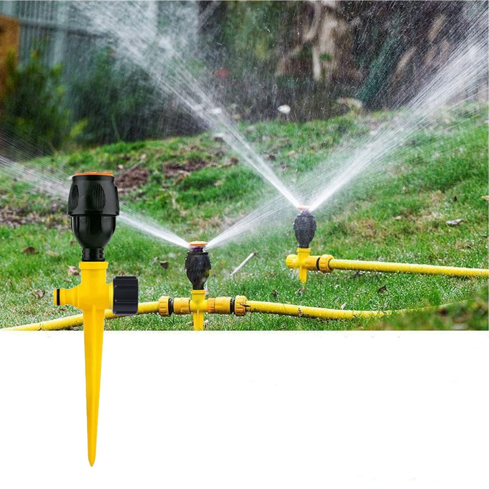 Lawn Garden Sprinklers, Garden Sprinkler Nozzle, 360° Rotation Auto