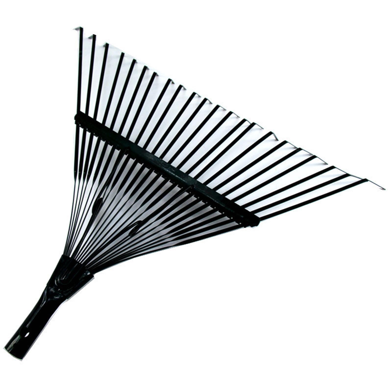 Nishiyuenyi Garden Leaf Rake High Carbon Steel Yard Tools 22 Teeth Metal Rake for Collecting