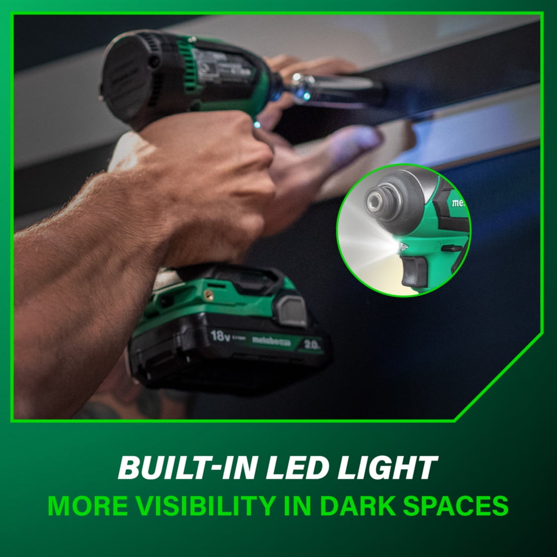 Metabo HPT 18V Cordless Driver Kit, 1/4-In Chuck, WH18DEX