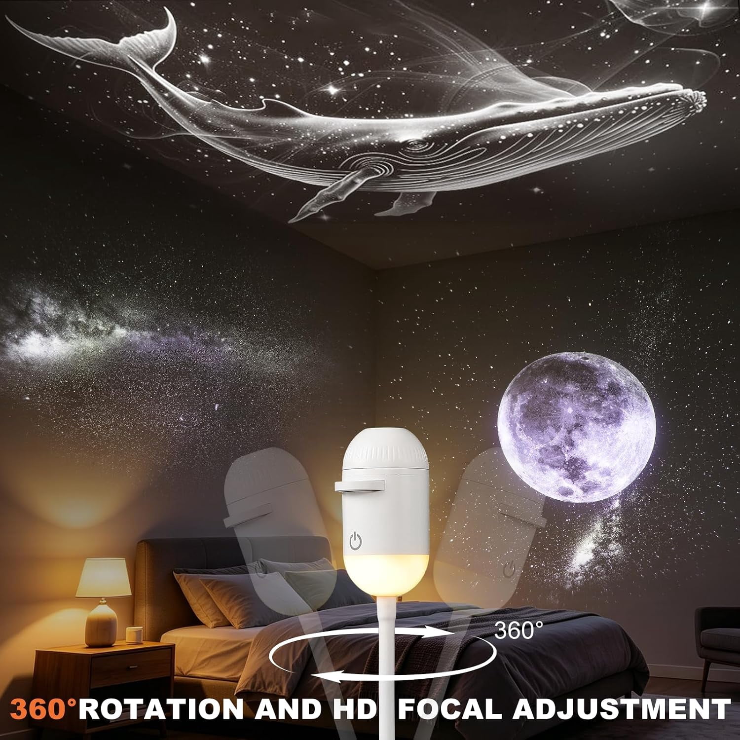 2-in-1 Galaxy Projector Night Light – picture 5