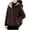 Coffee, variant on Winter Coats for Women Fashion Solid Color Padded Keep Warm Long Sleeve Parkas Cold Weather Commute