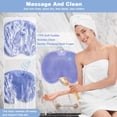 thumbnail image 2 of 2-Pack Shower Foot & Back Scrubber Massage Pad, Silicone Non-Slip Mat with Suction Cups, No Bend Deep Clean for Seniors, Men & Women, 2 of 7
