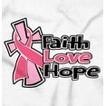 thumbnail image 2 of Faith Hope Love Breast Cancer Aware Women Crewneck Sweatshirt Brisco Brands S, 2 of 6