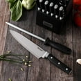 thumbnail image 5 of Hecef 14-Piece Black Knife Set with Block, Ultra-Sharp Stainless Steel Kitchen Knives with Comfortable Grip, 5 of 10