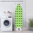 thumbnail image 3 of HELLHERO Green Clover Heart Stripe Ironing Board Cover 15"x54", Polyester Ironing Board Protector Cover with Elastic Edge, Non Slip Replacement for Home, 3 of 7
