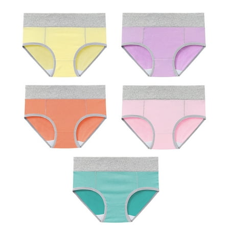 

Lacyie Women Underwear Stretch Cotton Soft Breathable High Waist Panties