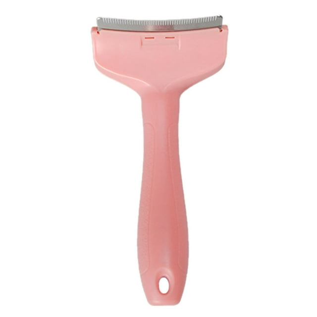 Peigne Confortable pour Animaux en Matériau ABS Pro, Amincisseur de Poils de Chat, Polyvalent, Design Courbé, Réutilisable pour Chats à Poils Longs et Courts, Perte de Poils, Toilettage