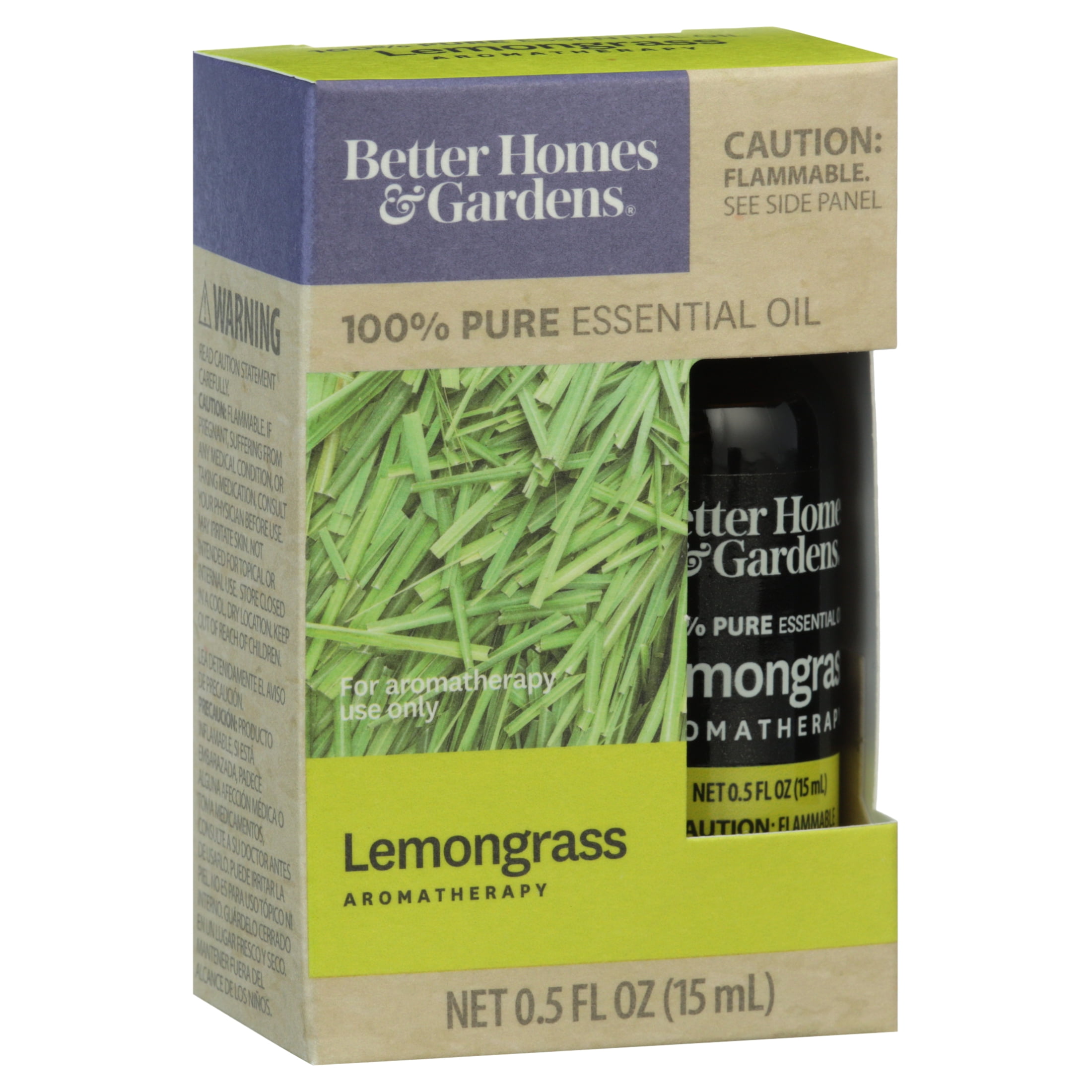 Better Homes & Gardens 15 mL 100% Pure Lemongrass Essential Oil