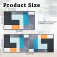 thumbnail image 2 of Yellow Green Kitchen Rugs Mats Set of 2, Non-Slip Absorbent Cushioned Kitchen Floor Mats Geometric Rugs for Kitchen, Sink, Office, Laundry Decor, 2 of 6