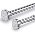 thumbnail image 2 of Dhrs Stainless Steel Telescopic Rod 45cm-60 Cm Extendable, Shower Curtain Rod Without Drilli, 2 of 5