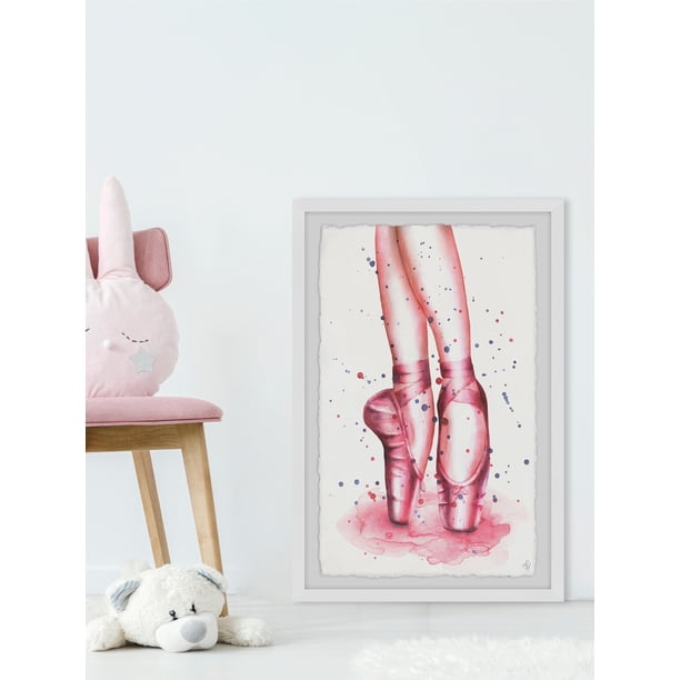 Marmont Hill Dancing Ballet Shoes Framed Wall Art, 30.00