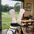 thumbnail image 4 of Yuyamidu Pink Cow Print Golf Club Head Covers for Driver, Fairway Woods, Hybrid Waterproof PU Leather Golf Head Cover Cute Golf Headcover, 4 of 8