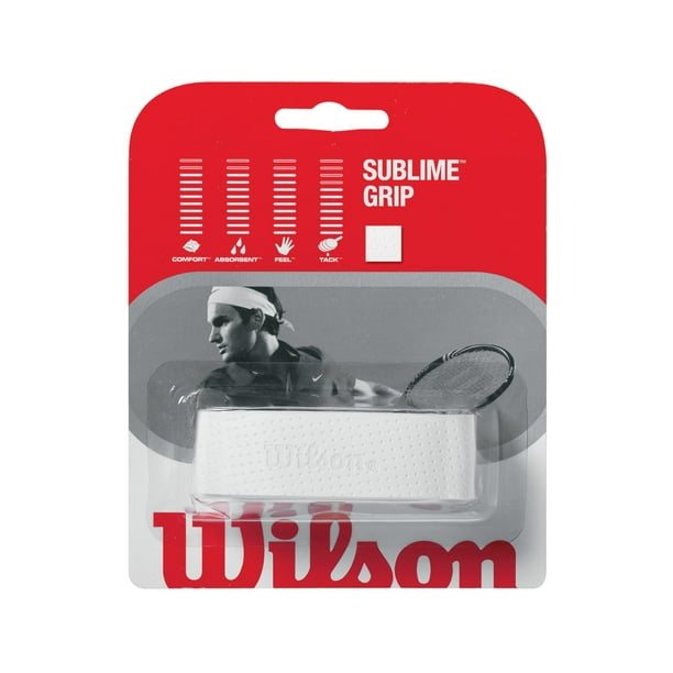 WILSON Sporting goods Sublime Tennis Racket Replacement grip, White